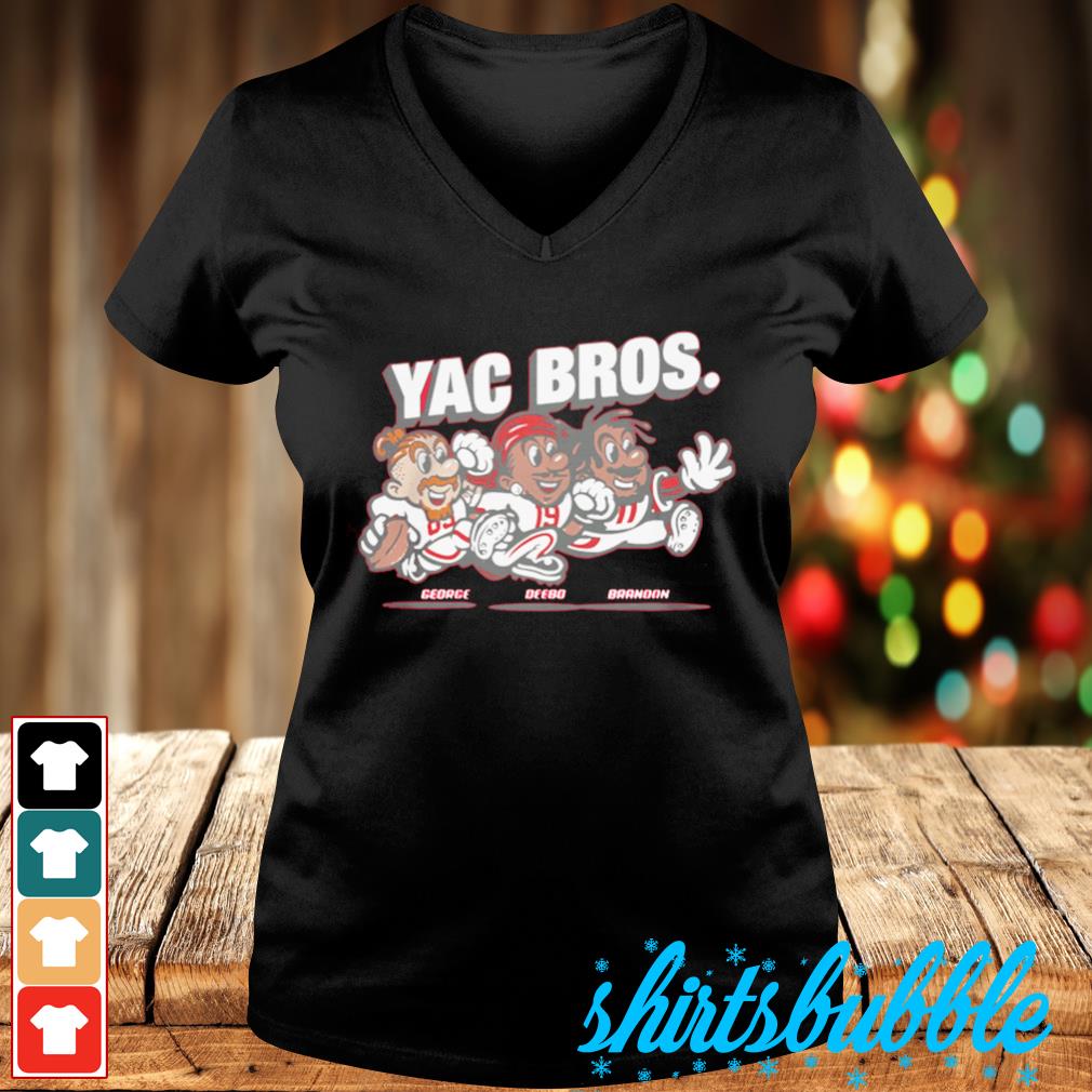 George Kittle Deebo Samuel and Brandon Aiyuk Yac Bros shirt - Shirts Bubble