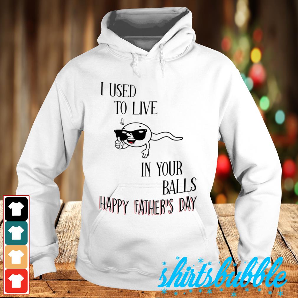 I Used To Live In Your Balls Funny Dad Father's Day T-Shirt