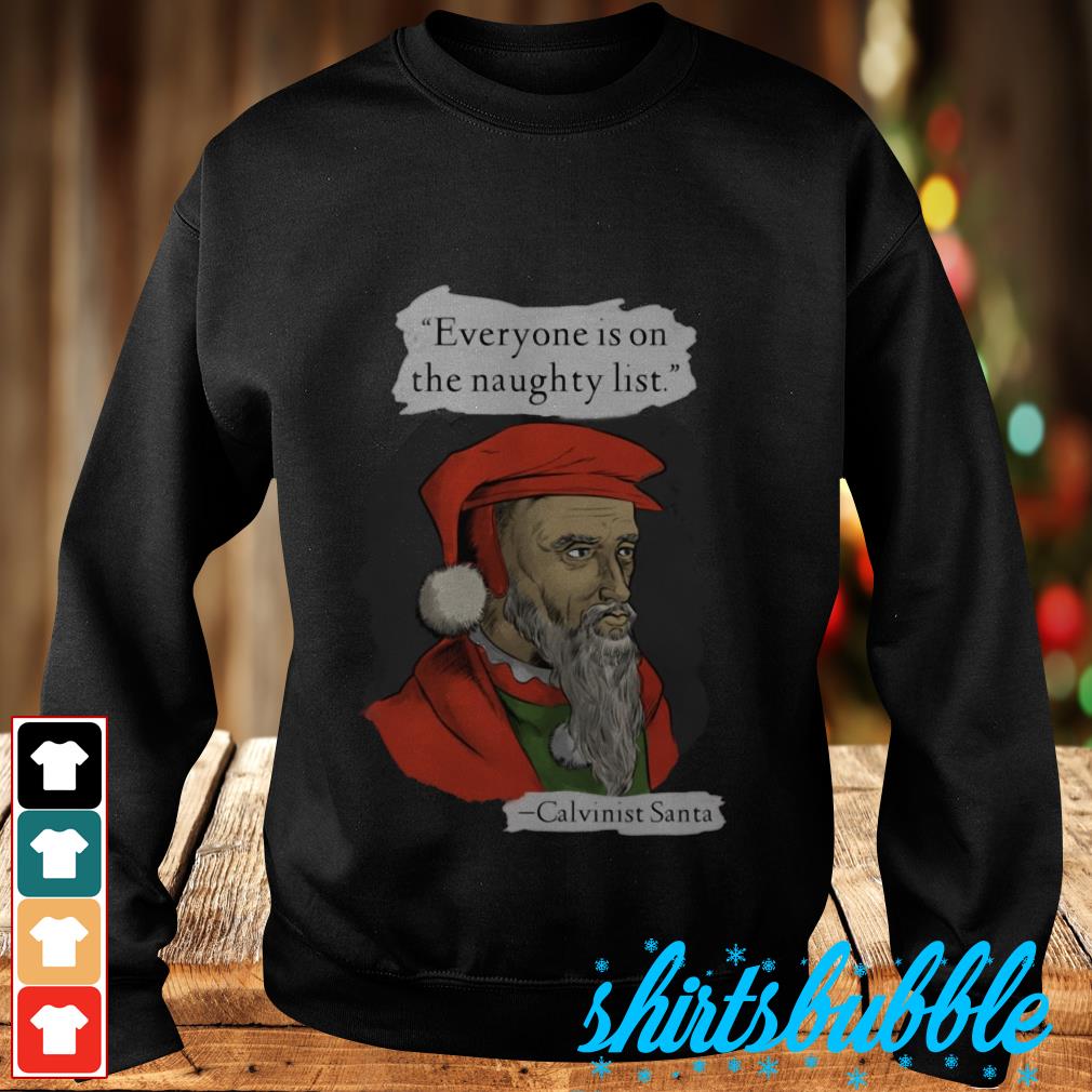 calvinist santa shirt