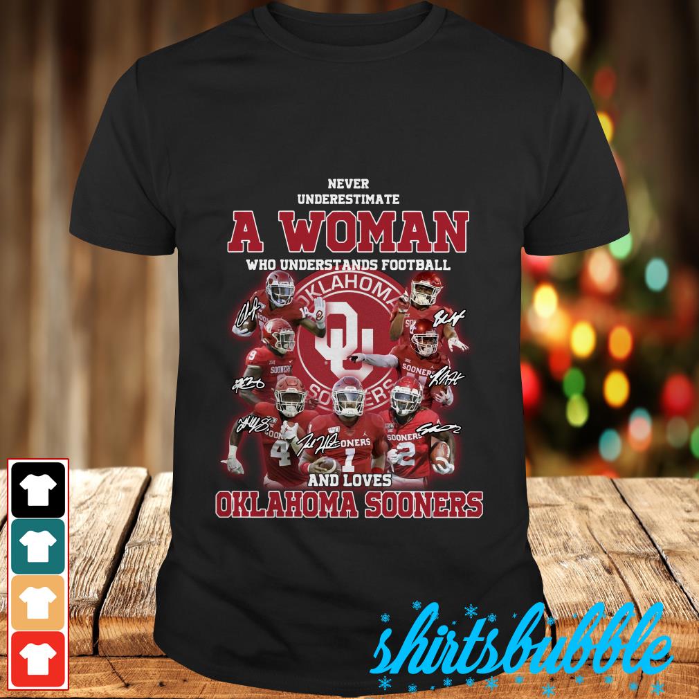 Official Never underestimate a woman who understands football and loves  Kansas City Chiefs signature shirt
