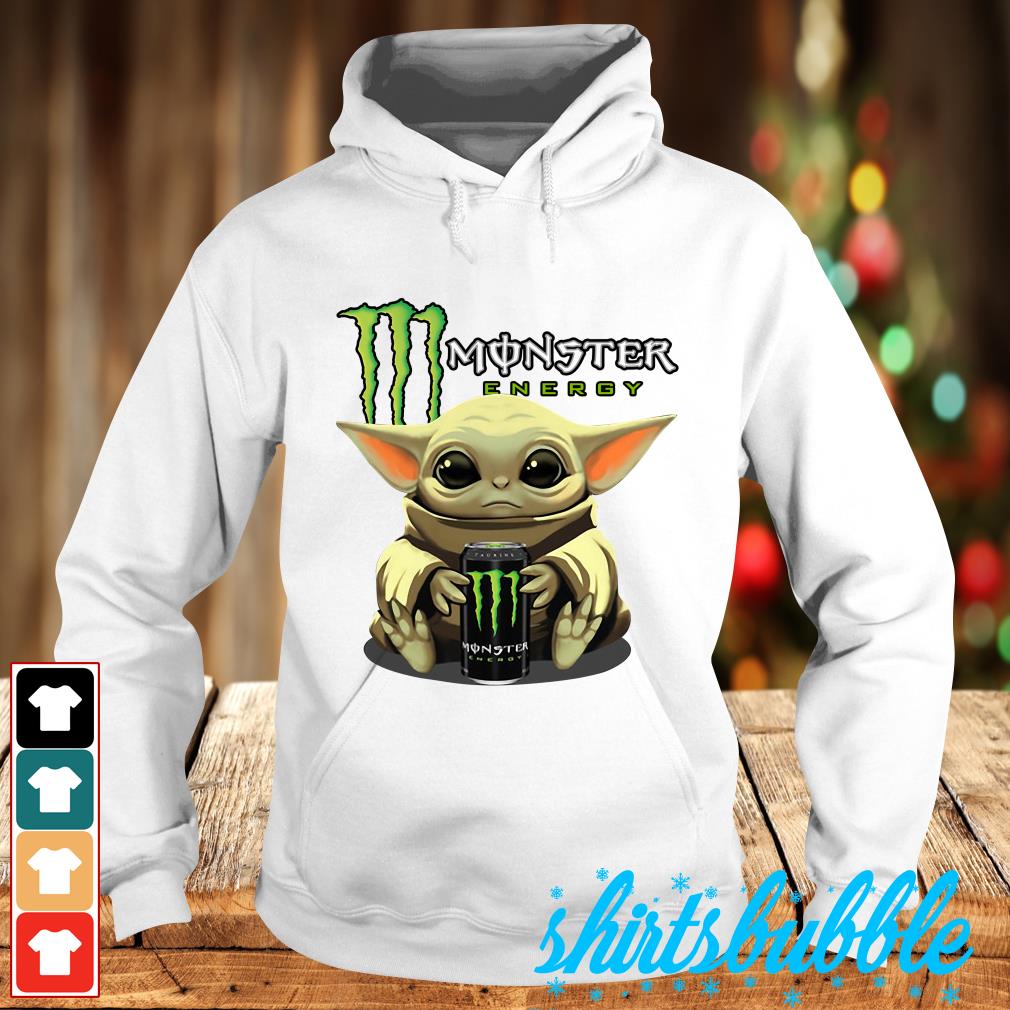 Star Wars Baby Yoda hug Monster energy shirt, hoodie, sweater