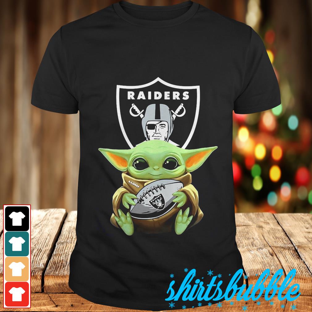 Baby Yoda hug Oakland Raiders shirt, hoodie, sweater