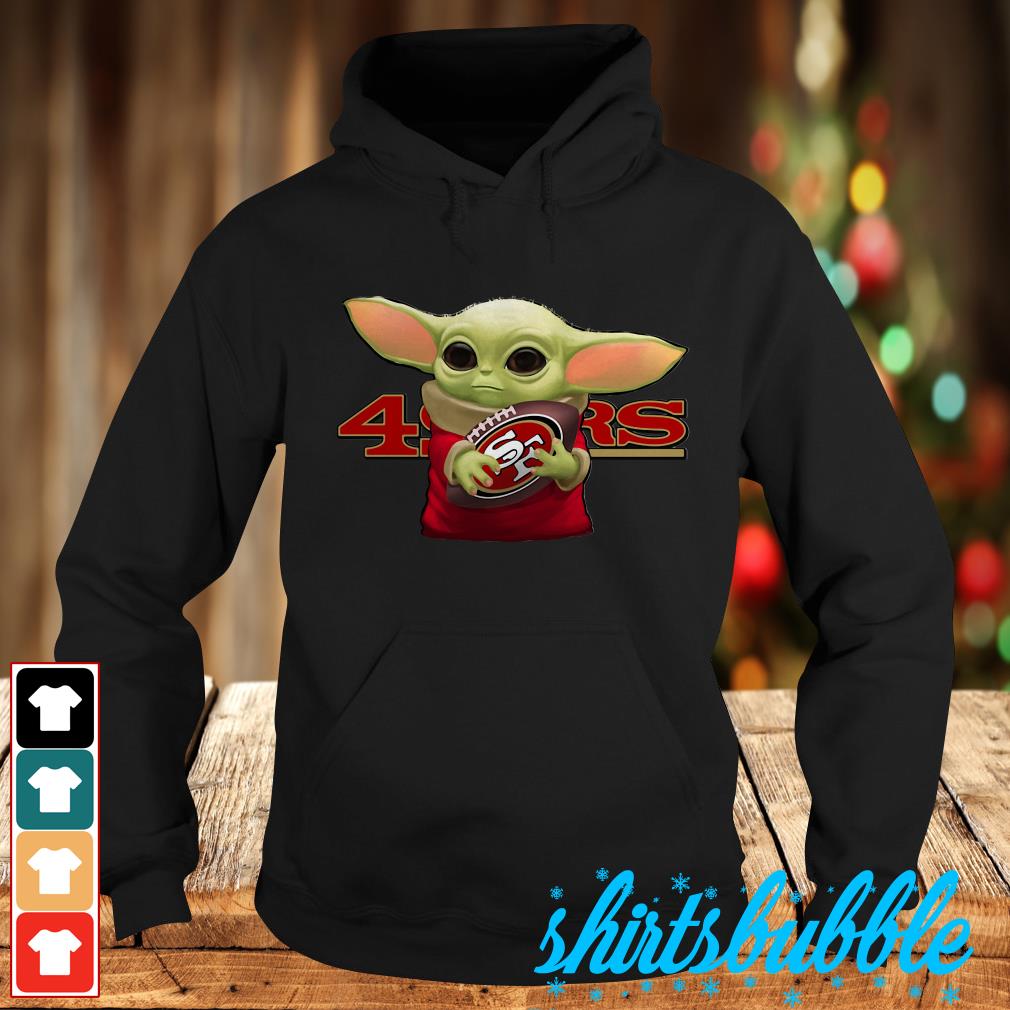 Baby Yoda Hug San Francisco 49ers Shirt