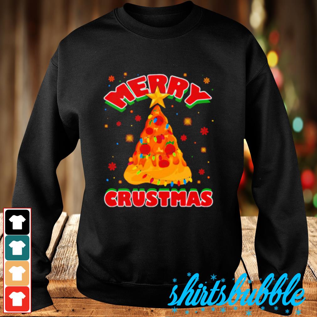 Christmas tree pizza top sweater