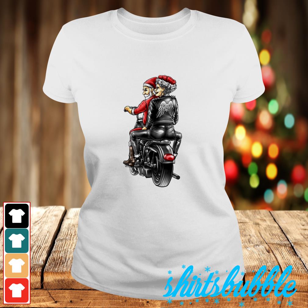 motorcycle christmas shirt