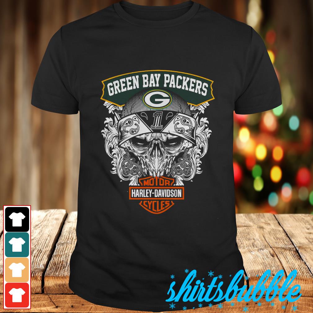 green bay packers harley davidson shirt